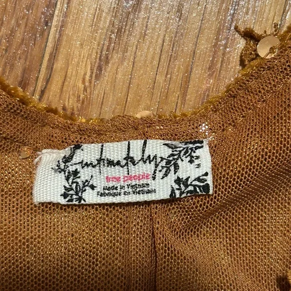 Free People Gold Sequin Dress - Picture 3 of 5